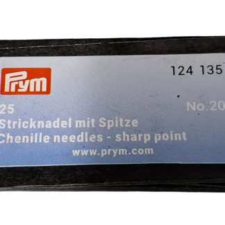 Silmäneula terävä Chenille koko 20 (pakkauksessa 25) (124135)