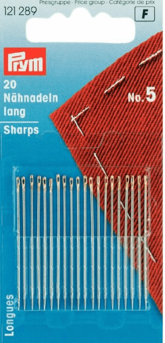 Silmäneula Sharps, koko 5 (20 kortissa) (121289)