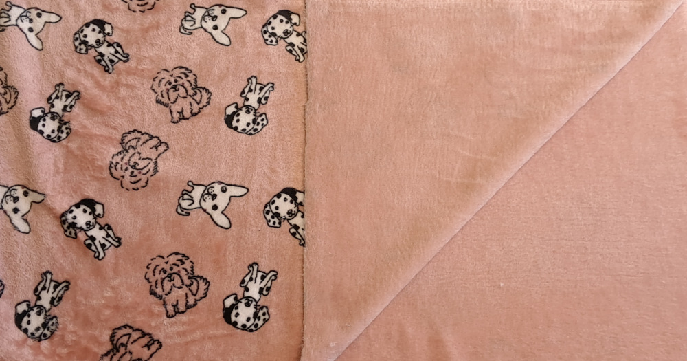 Cuddle Fleece, Koirat, Roosa (Q91-120) - Image 5