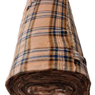 Cuddle Fleece, Skottiruutu, Toffee (Q91-550)
