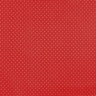 Popliini Pieni piste, Punainen (22-415P)