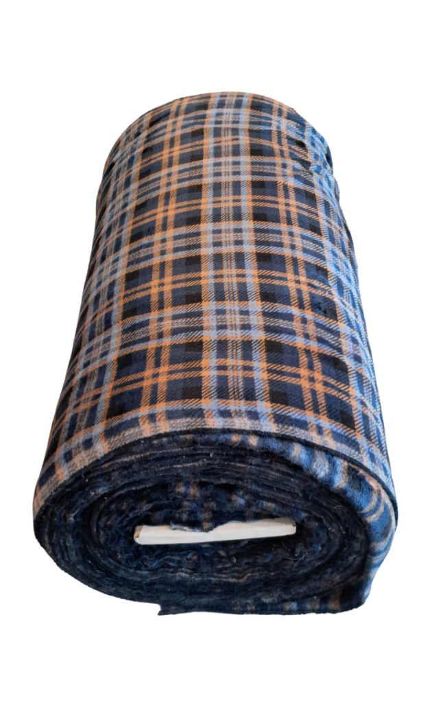 Cuddle Fleece, Skottiruutu Sininen (Q91-7002P)